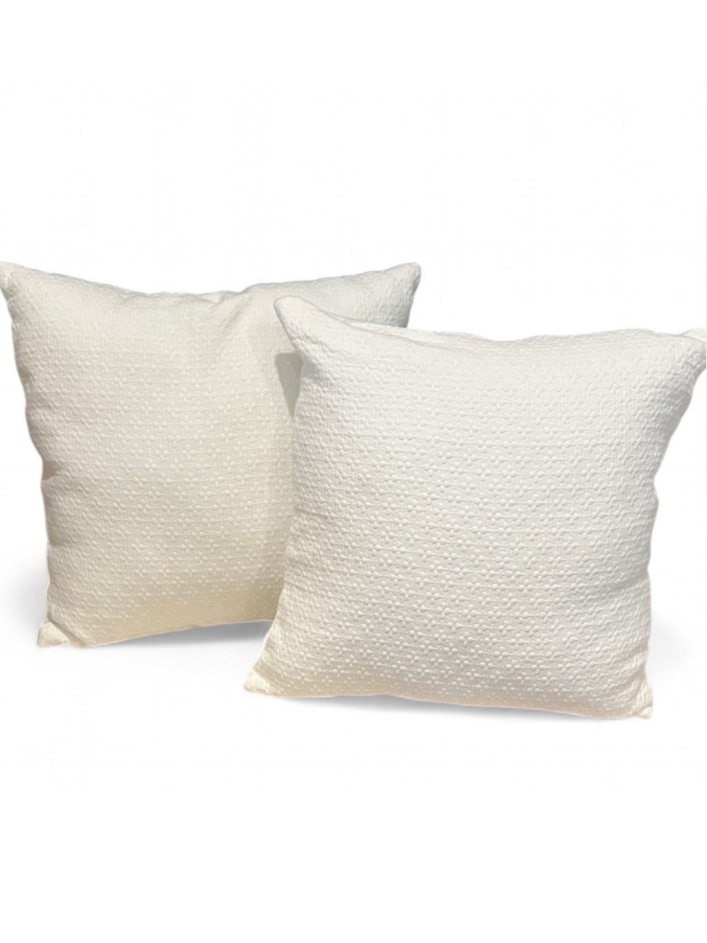 Charter Club White Textured Throw Pillow 18x18